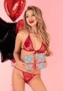 Set di lingerie Strap Hearts LC 90008